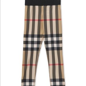 Vintage Check Girls leggings Burberry Perfect Condition Worn Once